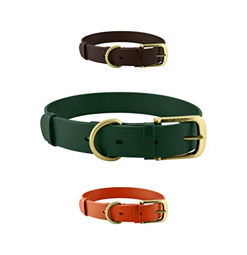 Tuff Pupper Classic Heavy Duty Dog Collar – Forest Green – Waterproof, Odor Proof, Rust-Proof Hardware, Sizes XS to Large