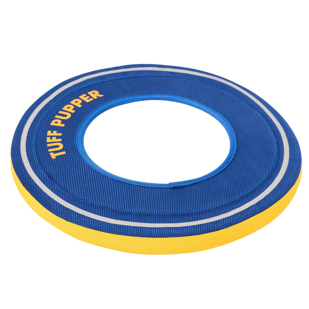 Tuff Pupper Floating Dog Frisbee – Soft Foam Fetch Disc for Water & Snow