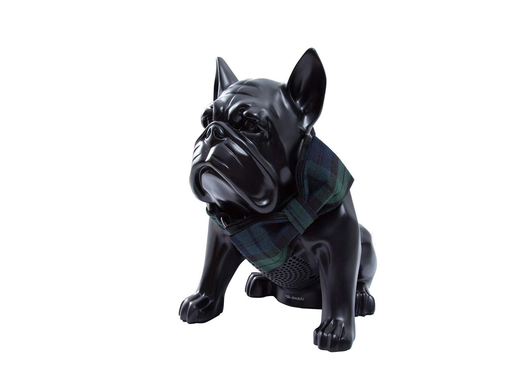 Unique style paws Green Plaid Dog Collar with Bowtie - Adjustable Cotton Collar for Small to Large Dogs, M Size