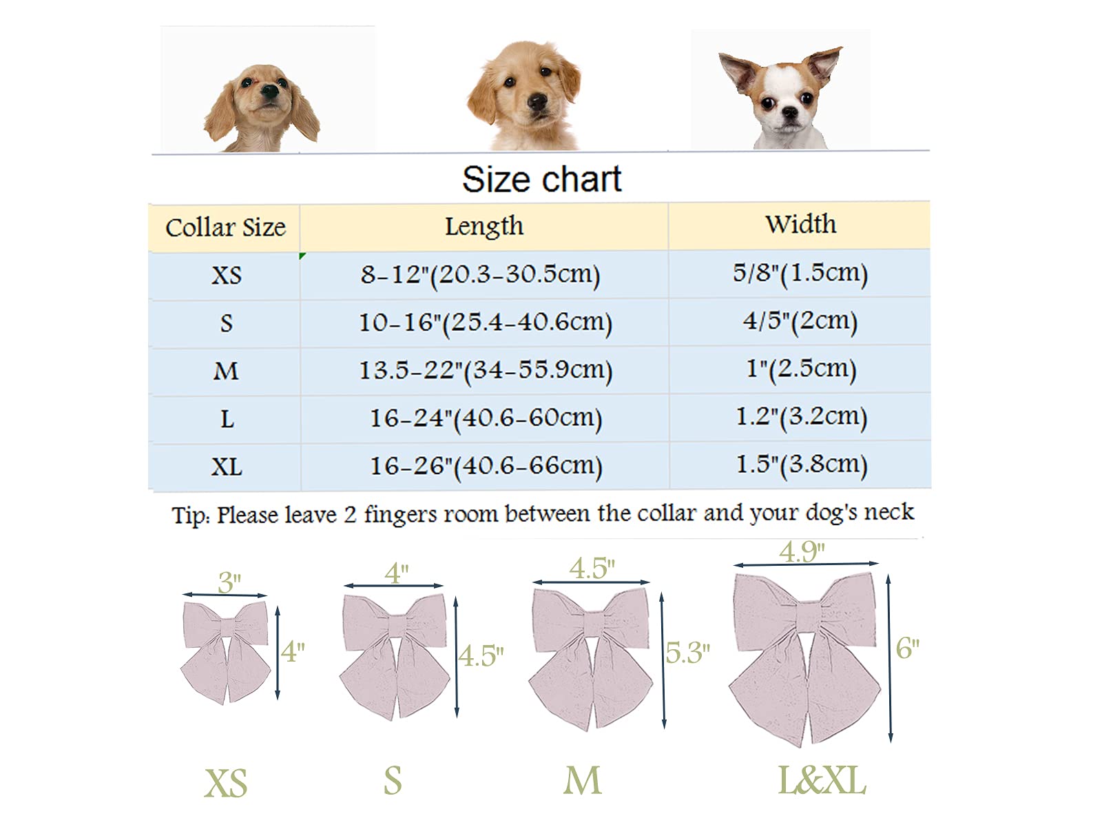 Valentine's Day Dog Collar with Bowtie – ARING PET Pink Heart, Cotton, Adjustable, Metal Buckle