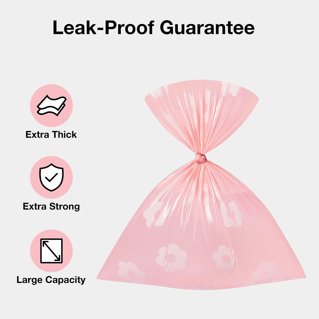 VETRESKA Lavender Scented Dog Poop Bags 300 Count - Leak Proof & Extra Thick Waste Bags for Dogs and Cats, 9x13 Inches