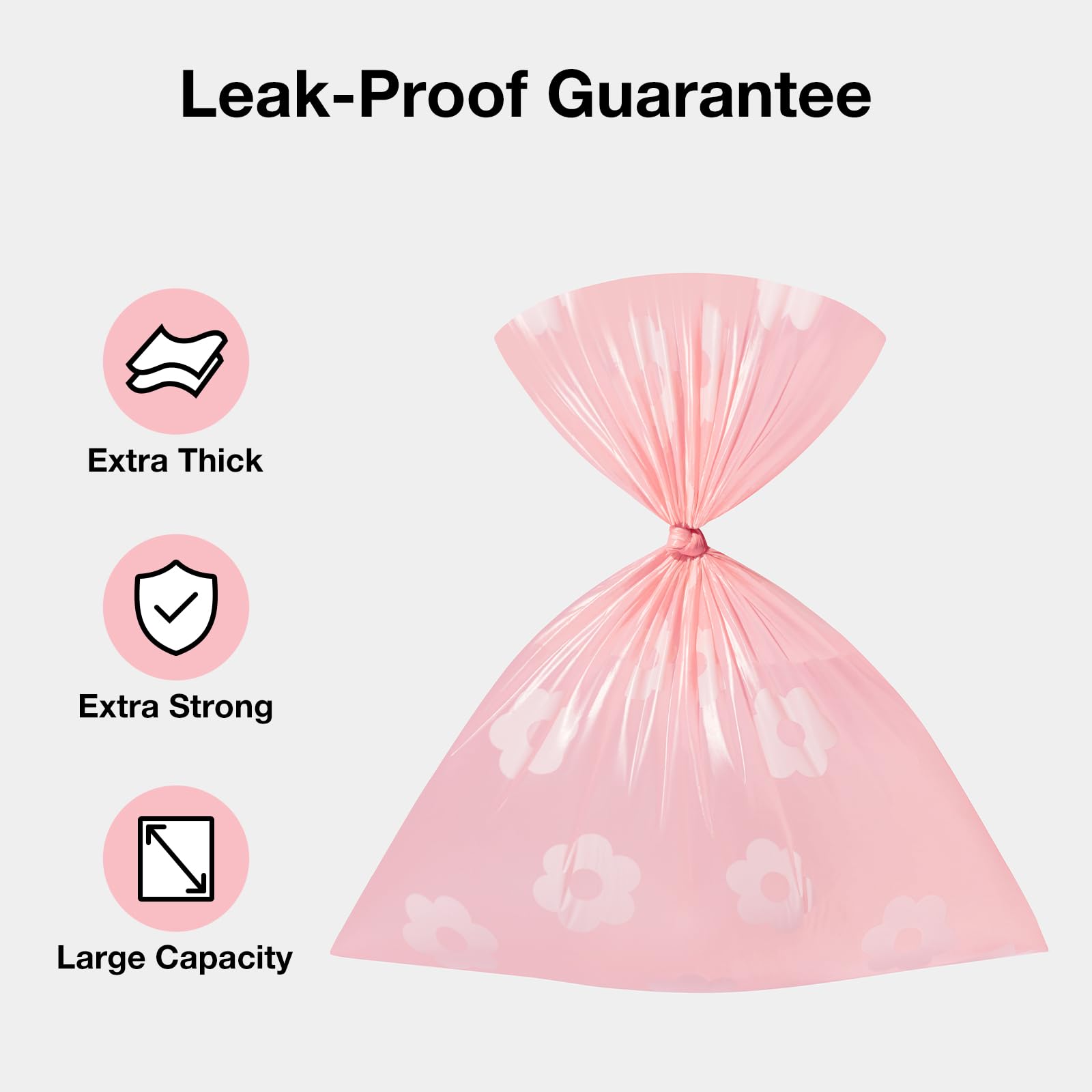 VETRESKA Lavender Scented Dog Poop Bags 300 Count - Leak Proof & Extra Thick Waste Bags for Dogs and Cats, 9x13 Inches