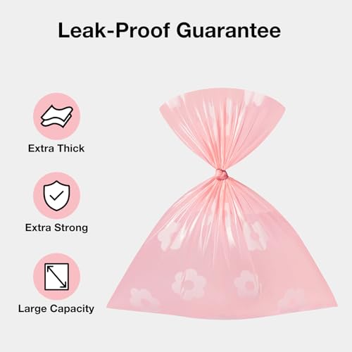 VETRESKA Lavender Scented Dog Poop Bags 300 Count - Leak Proof & Extra Thick Waste Bags for Dogs and Cats, 9x13 Inches