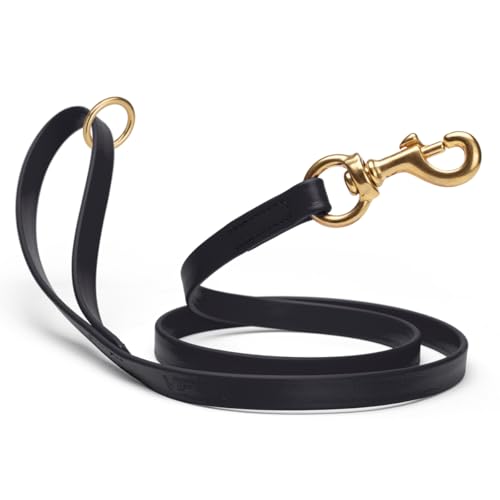 Viper Biothane Working Dog Lead 6ft Black – Waterproof, 750lb Breaking Strength