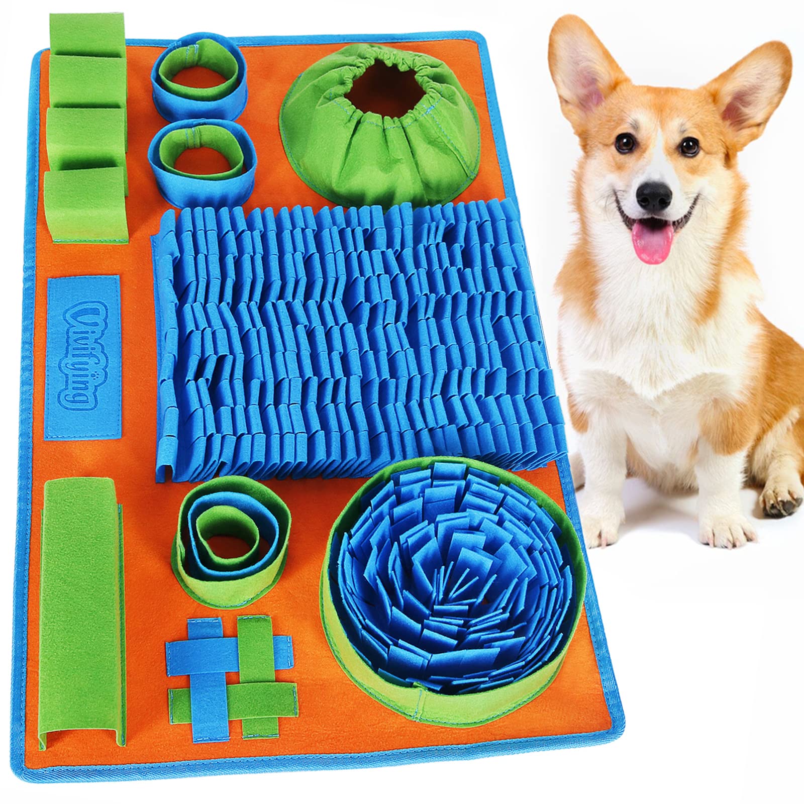 Vivifying Snuffle Mat for Dogs - Interactive Slow Feeding Puzzle for Small & Medium Pets