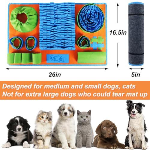 Vivifying Snuffle Mat for Dogs - Interactive Slow Feeding Puzzle for Small & Medium Pets