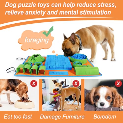 Vivifying Snuffle Mat for Dogs - Interactive Slow Feeding Puzzle for Small & Medium Pets