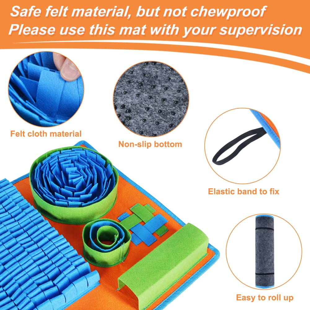 Vivifying Snuffle Mat for Dogs - Interactive Slow Feeding Puzzle for Small & Medium Pets