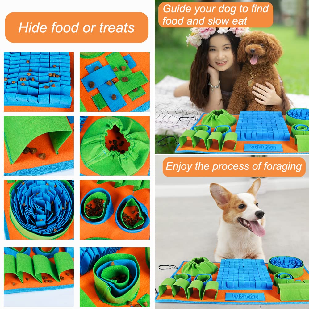 Vivifying Snuffle Mat for Dogs - Interactive Slow Feeding Puzzle for Small & Medium Pets