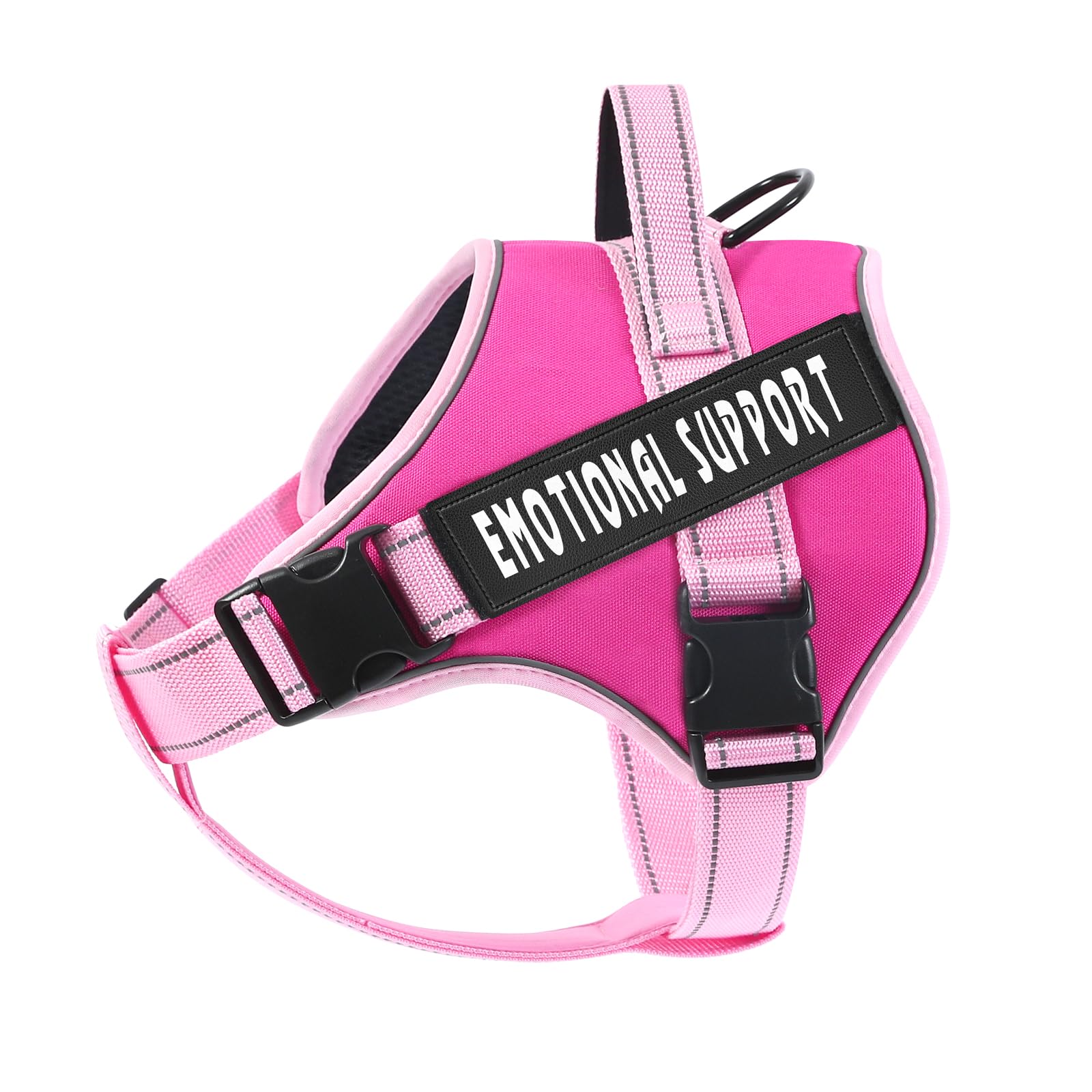VOOPET Emotional Support Dog Harness XS - No Pull, Reflective, Breathable Oxford Vest for Small Dogs 8.8-15.4 lbs