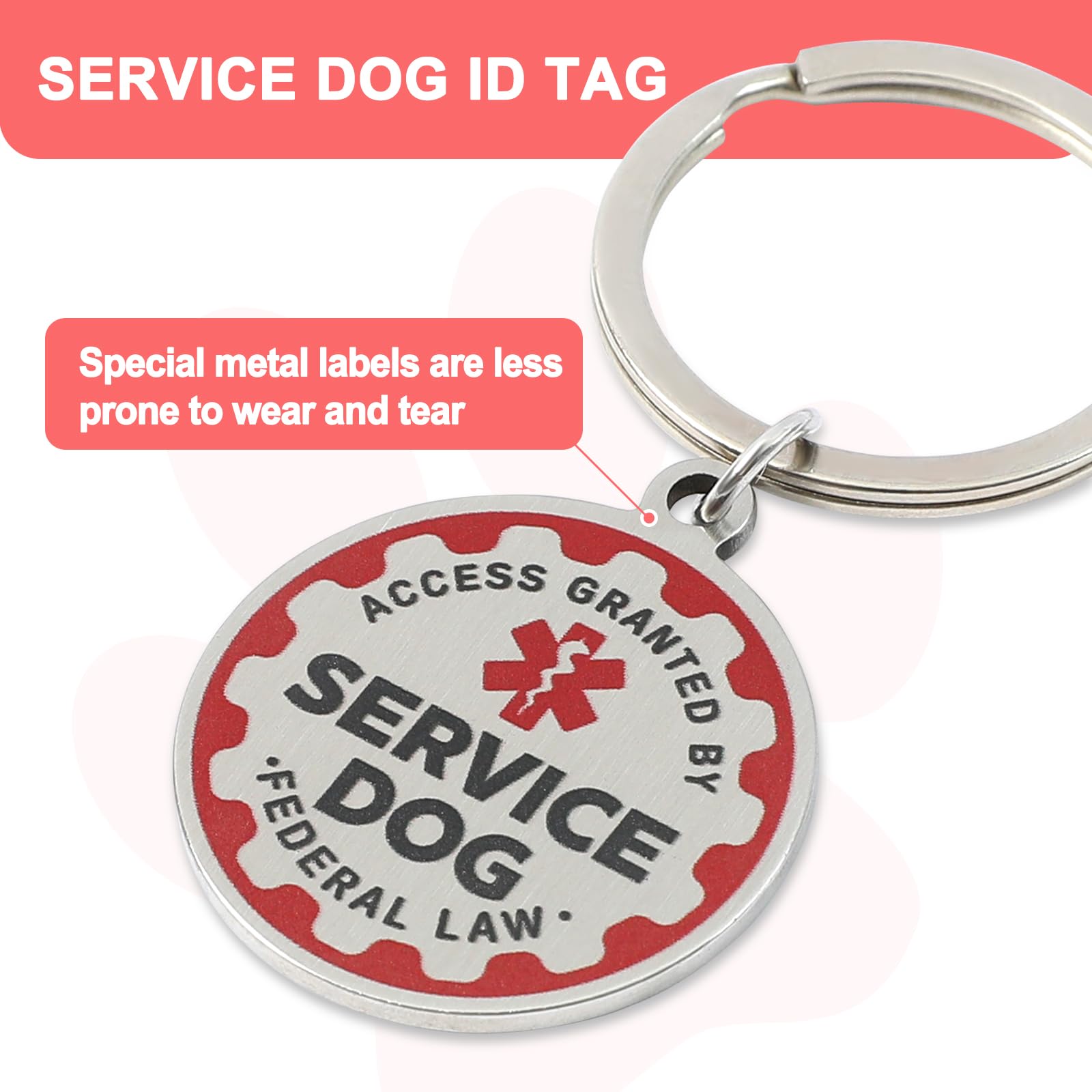 VOOPET Service Dog Vest Harness Kit – No Pull, Reflective, with Patches & Leash for Small to Large Dogs