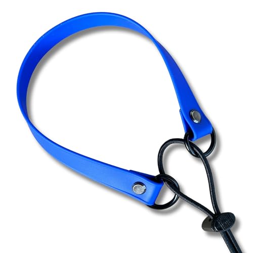 Waterproof Biothane E-Collar Replacement Strap – 3/4" Wide Blue Bungee Collar for Dogtra, Educator, Garmin – Kona Puppy