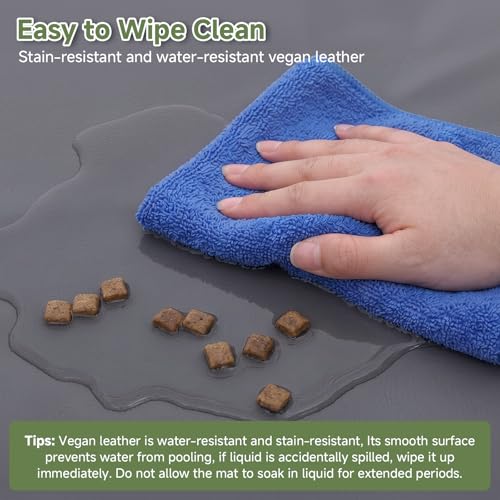 WAYIMPRESS Reversible Waterproof Outdoor Dog Crate Pad 35x22 Inch - Dark Gray, High-Density Foam, Wipeable Kennel Mat for Medium Large Dogs
