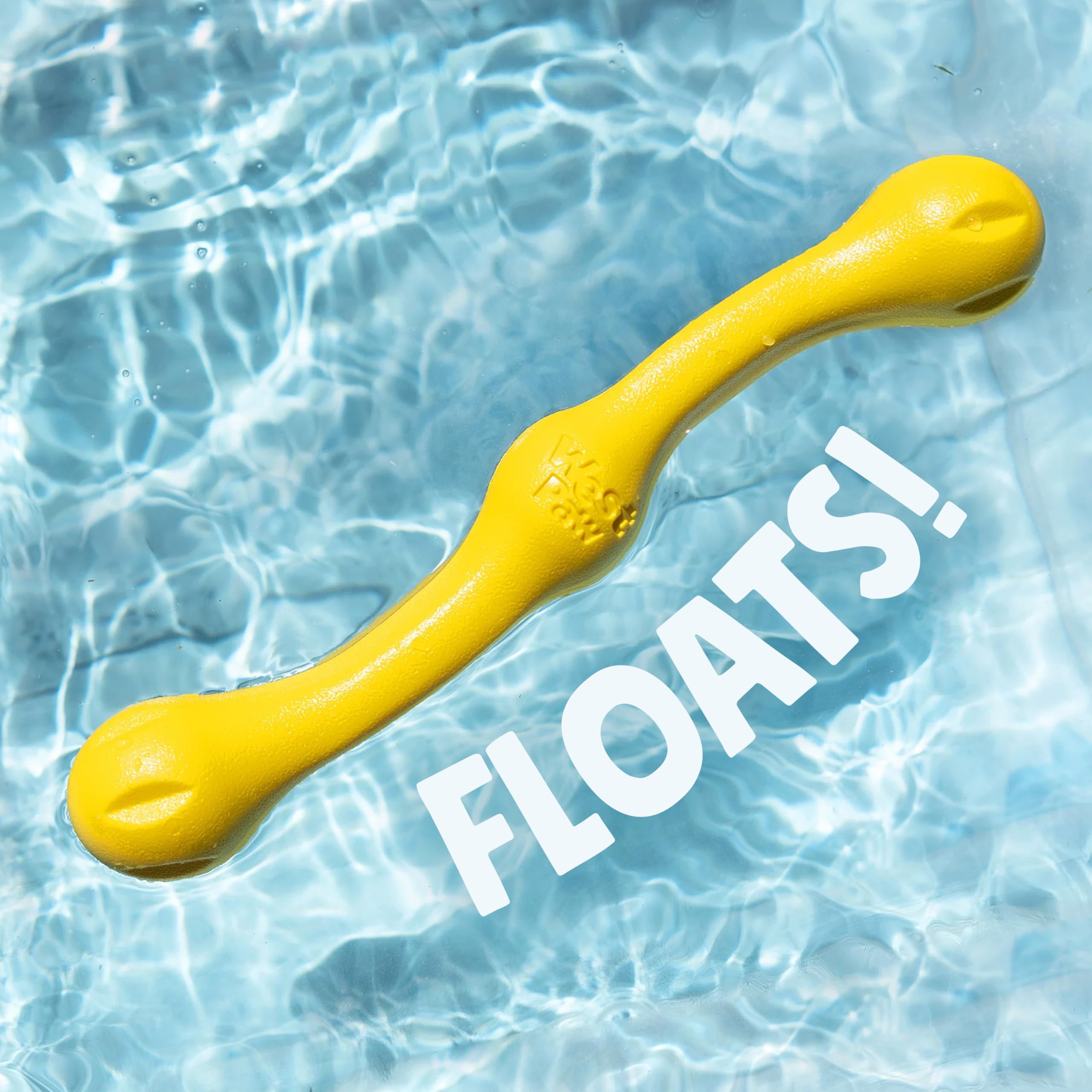 West Paw Zogoflex Echo Zwig Dog Fetching Stick – Hollow, Squishy, Floatable Fetch Toy for Large Dogs, 13.75 Inches, Aqua Blue