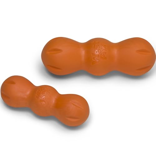 WEST PAW Zogoflex Rumpus Dog Chew Toy, Medium 6.25" Tangerine – Tough, Floatable & Recyclable