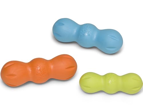 WEST PAW Zogoflex Rumpus Dog Chew Toy, Medium 6.25" Tangerine – Tough, Floatable & Recyclable