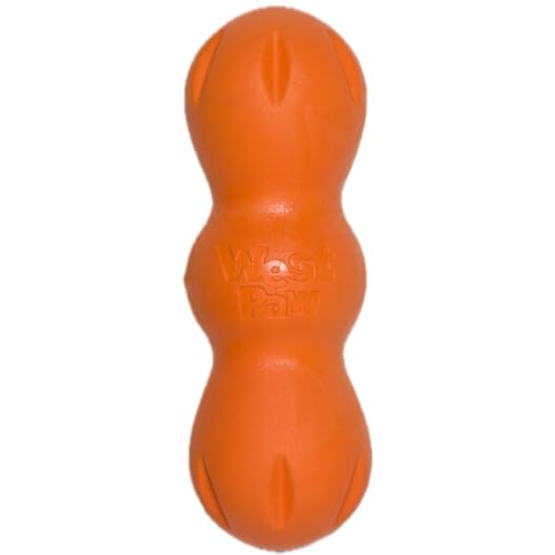 WEST PAW Zogoflex Rumpus Dog Chew Toy, Medium 6.25" Tangerine – Tough, Floatable & Recyclable
