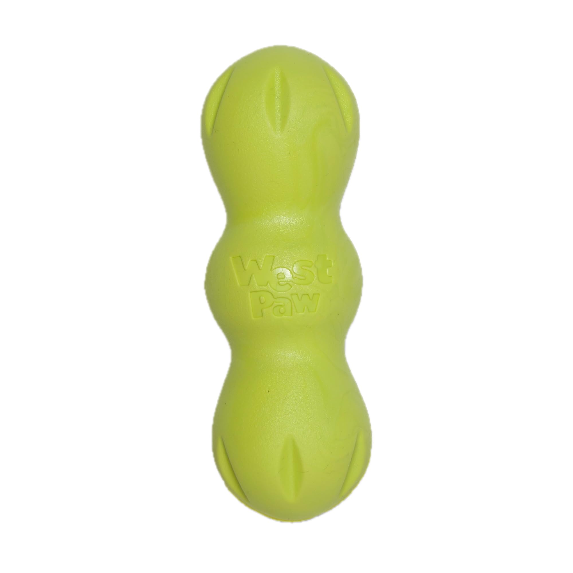 West Paw Zogoflex Rumpus Dog Chew Toy, Small 5.25", Granny Smith – Floatable, Tough, Dishwasher-Safe