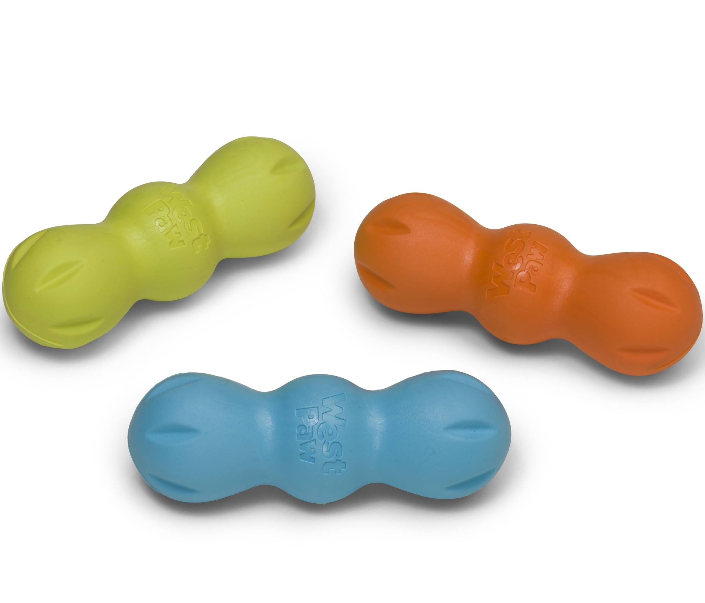 West Paw Zogoflex Rumpus Dog Toy (Small, Aqua Blue) - Floatable, Tough Chew Toy for Aggressive Chewers