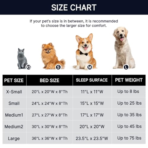 WESTERN HOME WH Calming Dog & Cat Donut Cuddler Bed – Faux Fur Round Bed for Small to Medium Pets (20, 24, 27, 30 inches)
