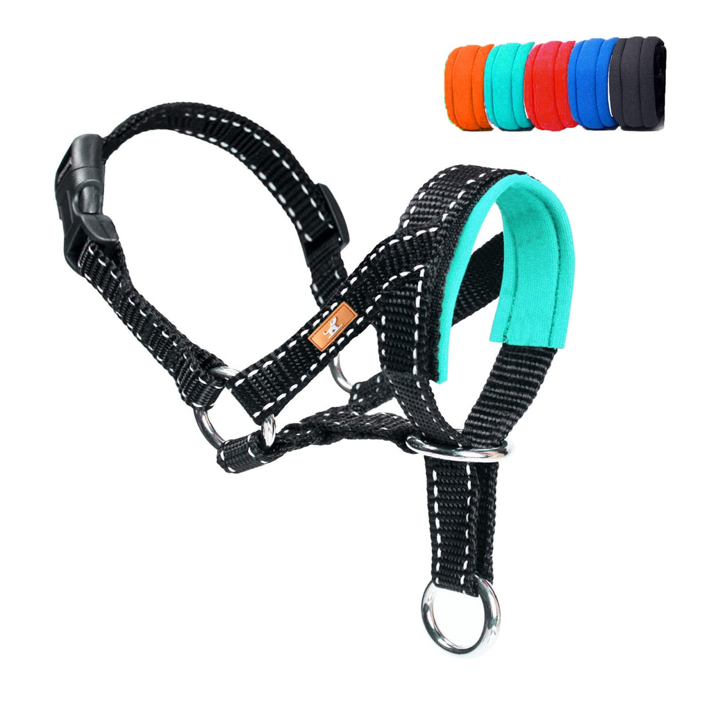 wintchuk Reflective Dog Head Collar Size L Green – Anti-Pull for Small, Medium & Large Dogs