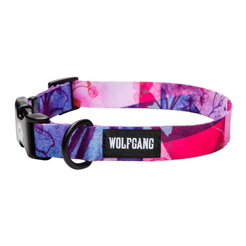 Wolfgang Heavy Duty Adjustable Dog Collar - Daydream Print, Medium (800+ lb Pull Strength)