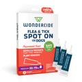 Wondercide Flea & Tick Spot On for Medium Dogs (20–35 lbs) – 3-Month Supply of Peppermint-Scented, Plant-Based Topical Drops
