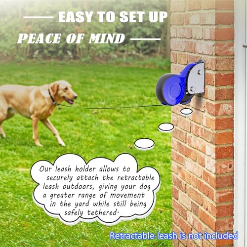 X-TECOKIT Heavy Duty Wall Mount Dog Leash Holder, Stainless Steel, 1200 lbs Capacity