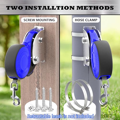 X-TECOKIT Heavy Duty Wall Mount Dog Leash Holder, Stainless Steel, 1200 lbs Capacity