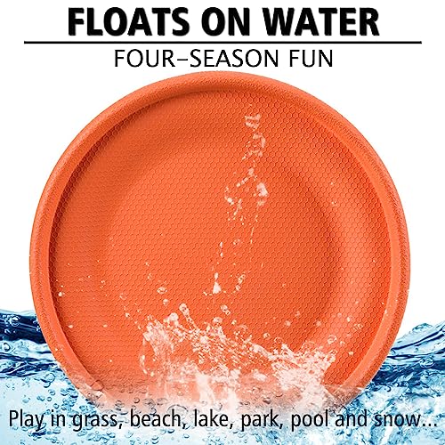 XIGOU Dog Flying Disc 2-Pack – Durable 9.25" EVA Fetch Toy for Medium Large Dogs