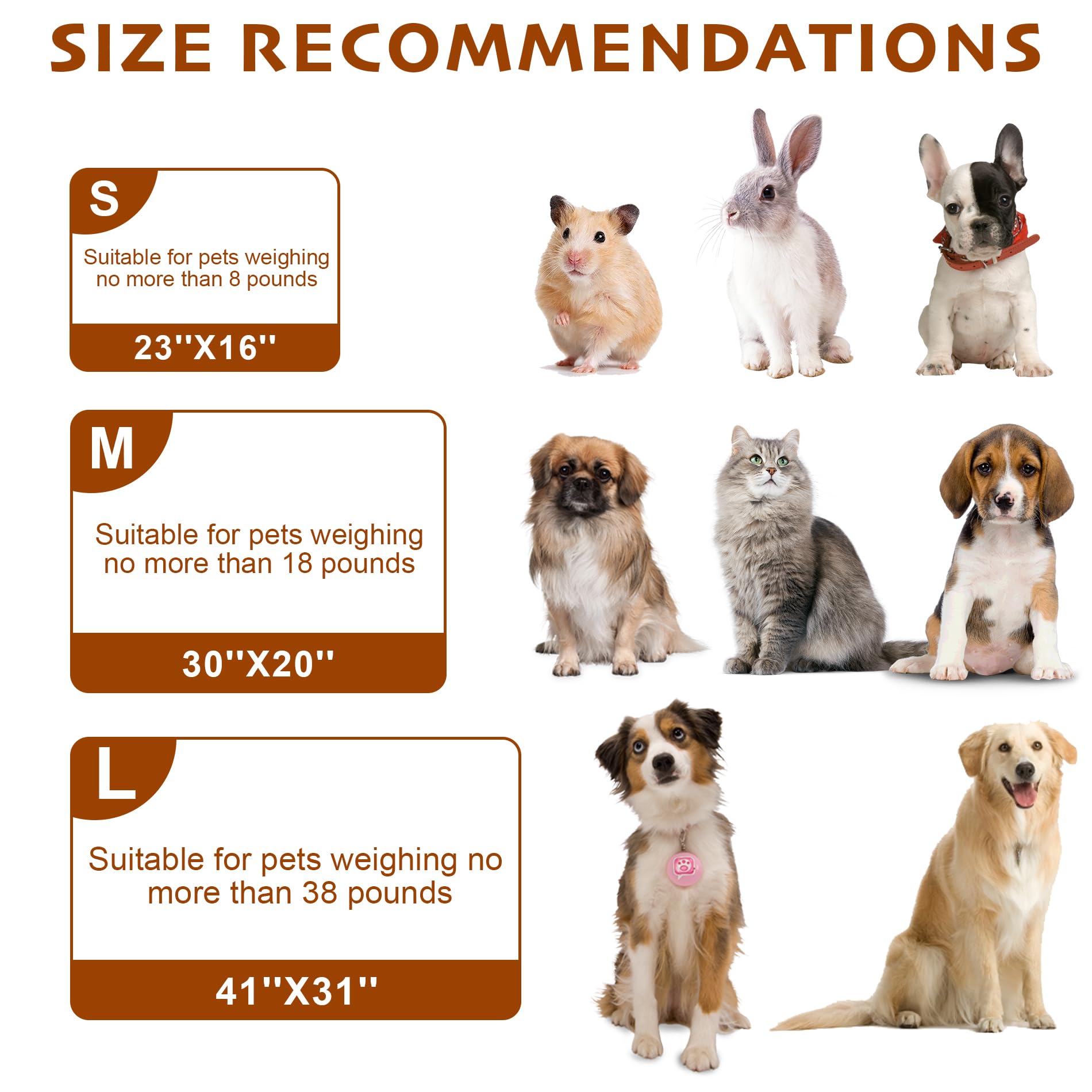 Yintrest 3-Pack Large Flannel Pet Blankets 41x31" Soft Throw for Dogs Cats - Beige Grey Navy
