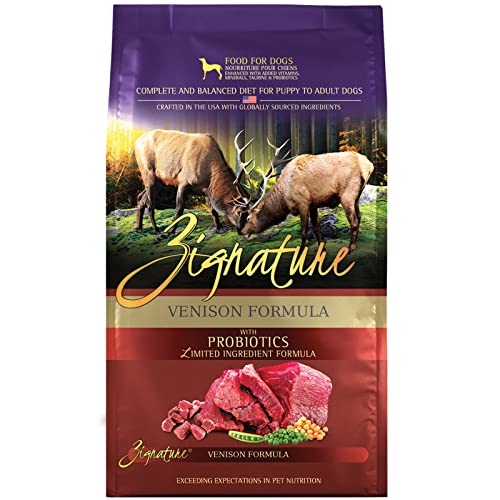 Zignature Venison Limited Ingredient Dry Dog Food – 4lb Bag
