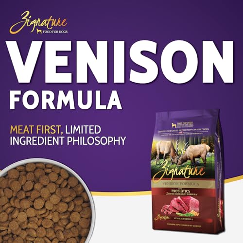 Zignature Venison Limited Ingredient Dry Dog Food – 4lb Bag