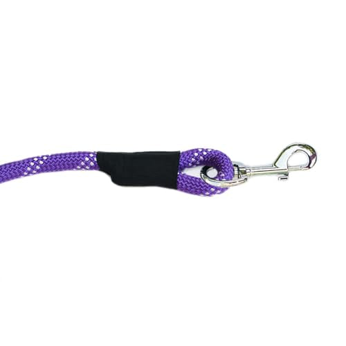 ZippyPaws 6 ft Nylon Rope Leash for Dogs – Purple, Durable and Secure
